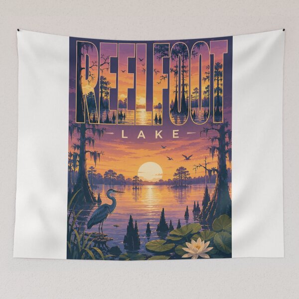 Item preview, Reelfoot Lake Tennessee Cypress Wetlands Sunset Landscape designed and sold by Places On Earth.
