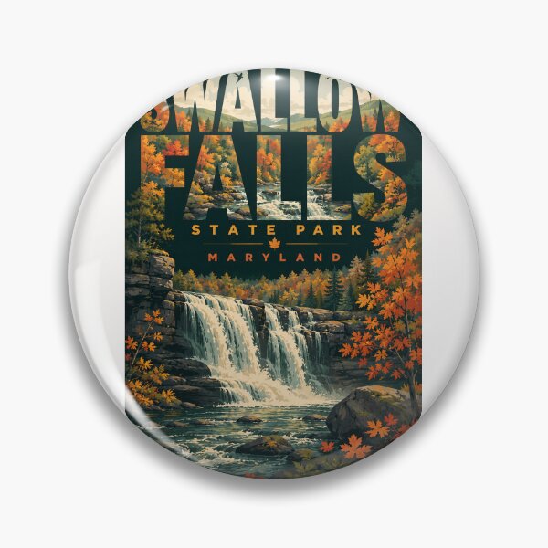 Item preview, Swallow Falls State Park Garrett County Maryland Waterfall designed and sold by Places On Earth.