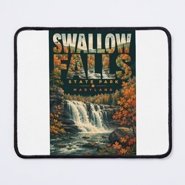 Item preview, Swallow Falls State Park Garrett County Maryland Waterfall designed and sold by Places On Earth.