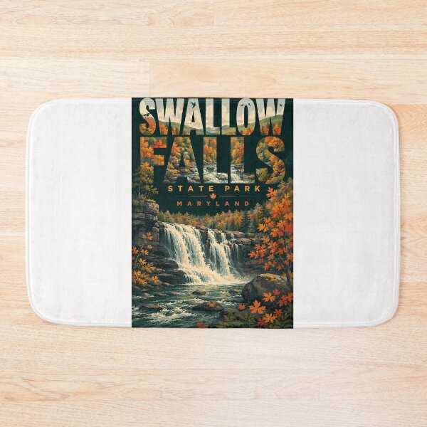 Item preview, Swallow Falls State Park Garrett County Maryland Waterfall designed and sold by Places On Earth.