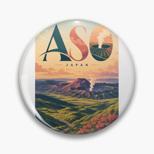 Item preview, Mount Aso Kumamoto Kyushu Japan Volcanic Caldera designed and sold by Places On Earth.