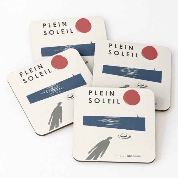Item preview, Plein Soleil Minimalist Poster | René Clément Movie Print | Alain Delon Film Art | French Cinema Wall Decor designed and sold by MORKINO POSTERS.