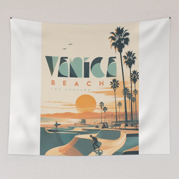 Item preview, Venice Beach Los Angeles California Pacific Coast Sunset designed and sold by Places On Earth.