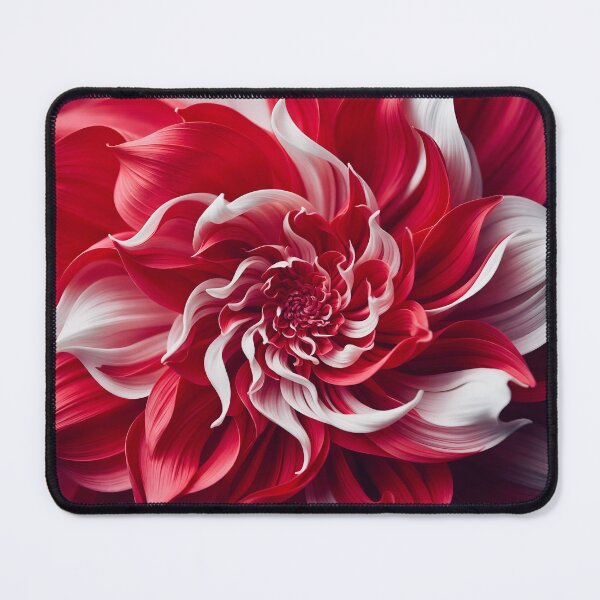 Item preview, Vibrant Red and White Flower designed and sold by Vicky Brago-Mitchell®.