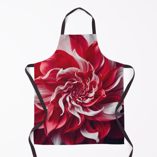 Item preview, Vibrant Red and White Flower designed and sold by Vicky Brago-Mitchell®.