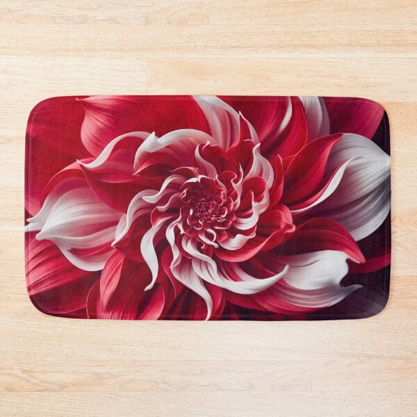 Item preview, Vibrant Red and White Flower designed and sold by Vicky Brago-Mitchell®.