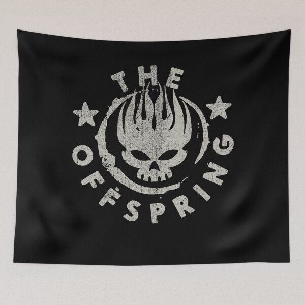 Item preview, The Offsprings Flaming Skull Logo Punk Rock designed and sold by AnalogAnxiety.