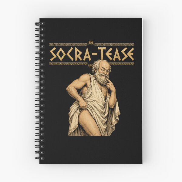 Item preview, Socra-Tease Funny Philosophy Socrates Lifting Toga designed and sold by RockFireMerch.