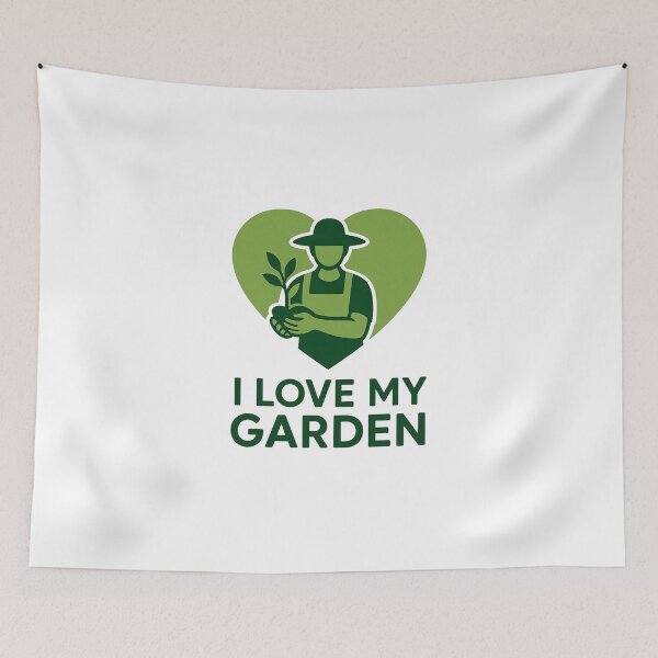 Item preview, I Love My Garden Green Thumb Gardener Heart Design. designed and sold by The-T-In-Retro.