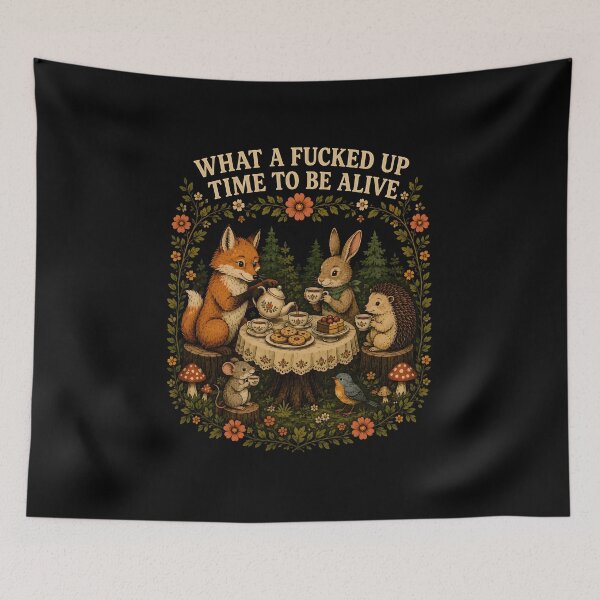 Item preview, What A Fucked Up Time to Be Alive Retro Vintage Aesthetic designed and sold by Lina Caro.