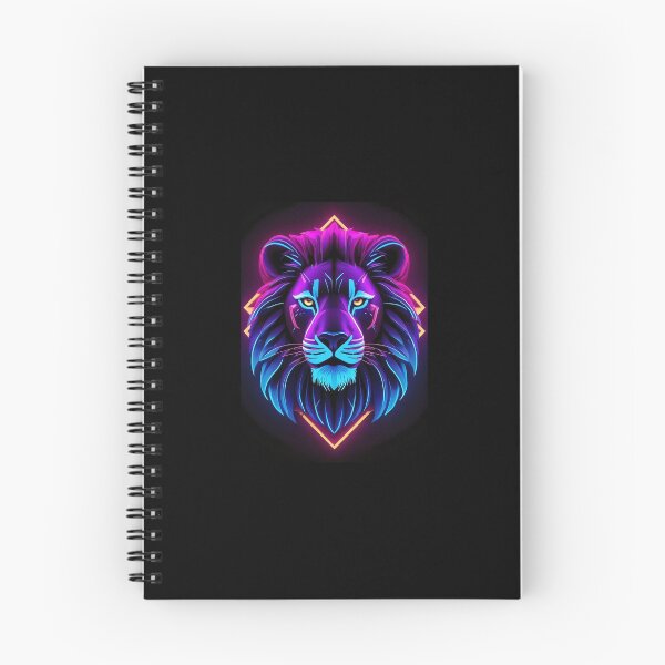 Item preview, Lion Néon Futuristic Art Cyberpunk designed and sold by yanisdnz.