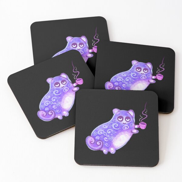 Item preview, Funny Cat Cute Cosmic Purple Kitten Smoking Pipe Design designed and sold by vmohyleiet.