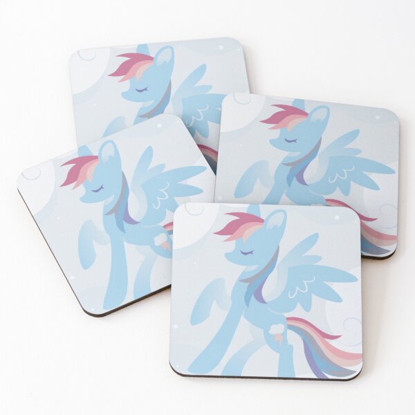 Item preview, Sky Blue Fast Flying Pegasus - Minimalist Vector Pony Art designed and sold by Billy Morfo™.