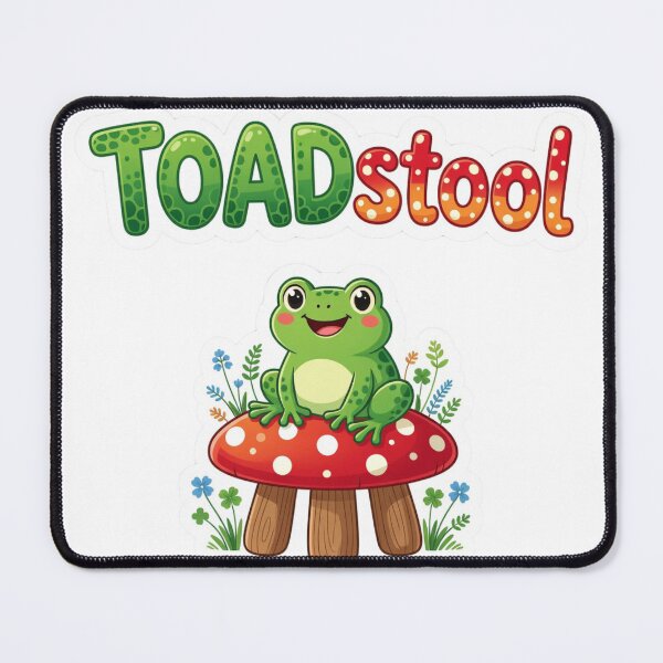 Item preview, TOADstool Funny Frog Wordplay Sticker Souvenir Summer Edition designed and sold by Imaginarium of Chaos falcon88 .