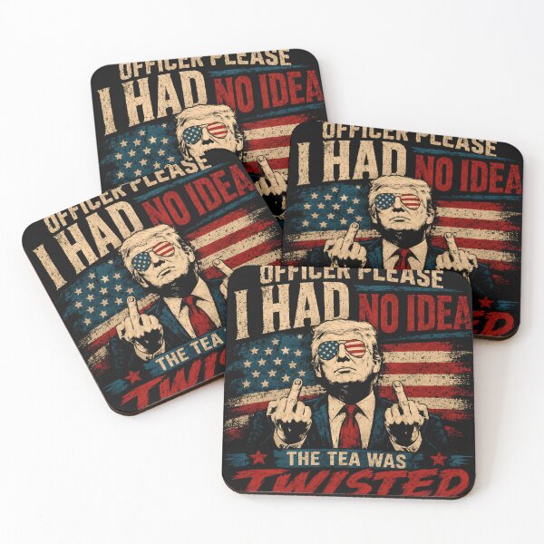 Item preview, Officer Please I Had No Idea The Tea Was Twisted Donald Trump Political Patriot designed and sold by RetroMini2026.