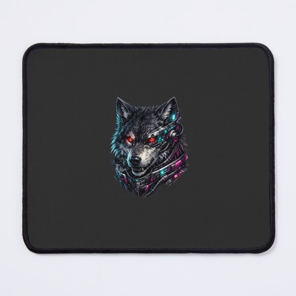 Item preview, Cyberpunk Wolf Neon Warrior Art designed and sold by yanisdnz.