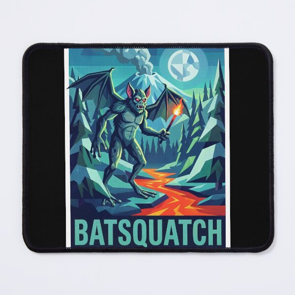 Item preview, Batsquatch – The Winged Cryptid of Mount St. Helens Pop Art Poster designed and sold by redsharkuk.