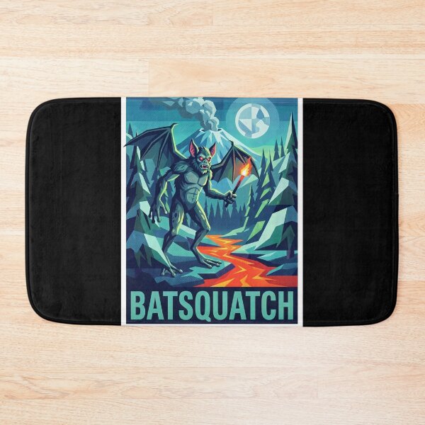 Item preview, Batsquatch – The Winged Cryptid of Mount St. Helens Pop Art Poster designed and sold by redsharkuk.