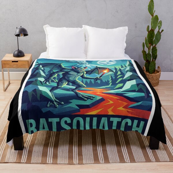 Item preview, Batsquatch – The Winged Cryptid of Mount St. Helens Pop Art Poster designed and sold by redsharkuk.