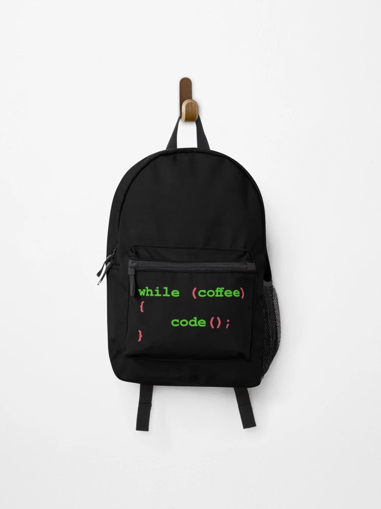 Thumbnail 1 of 3, Backpack, Developers: while coffee code designed and sold by LittleGreyMan2026.