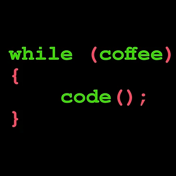 Artwork thumbnail, Developers: while coffee code by LittleGreyMan2026