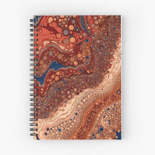 Item preview, Earth Tone Pebble River Fluid Cellular Abstract Art designed and sold by GrinGalore.