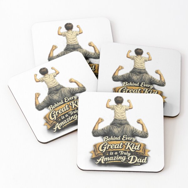 Item preview, Behind Every Great Kid is a Truly Amazing Dad  designed and sold by LaylaArtStudio.