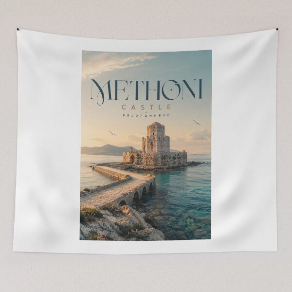 Item preview, Methoni Castle Venetian Fortress on the Peloponnese Coast Greece designed and sold by Aryabek.