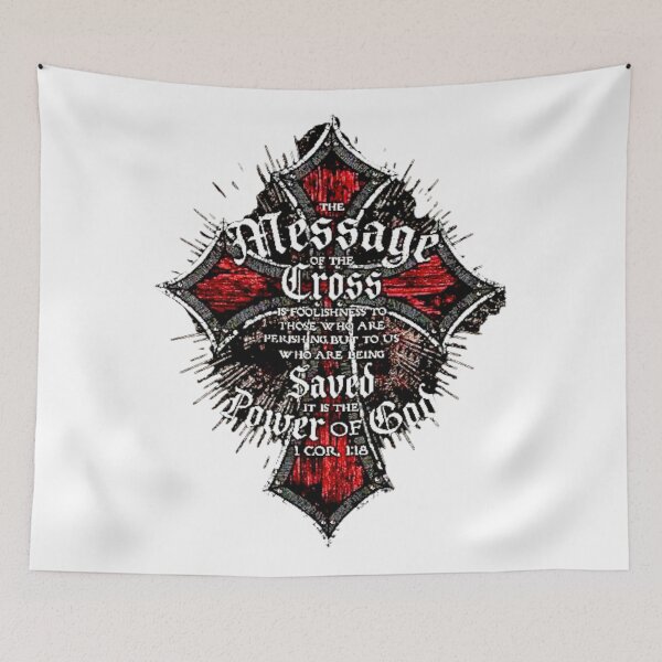 Item preview, The Message of the Cross Christian Tee designed and sold by BaddieNz.
