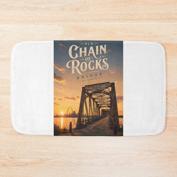 Item preview, Old Chain of Rocks Bridge Mississippi River St Louis Missouri designed and sold by Aryabek.