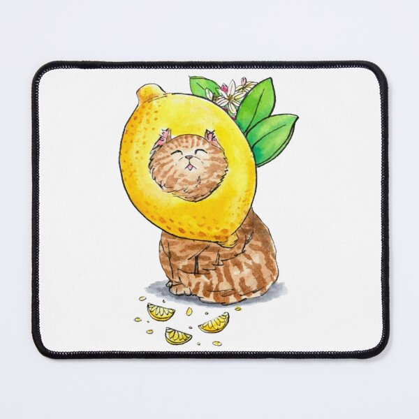 Item preview, Sour Kitty Cute Kawaii Lemon Slice Cat Fruit Graphic designed and sold by sketchcadete.