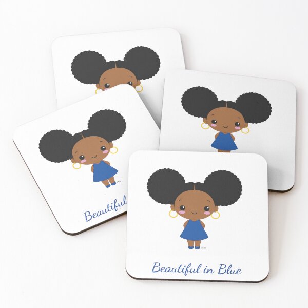 Item preview, Cute Kawaii Afro Puff Girl | World Afro Day September 15 designed and sold by HOUSE OF VMH.