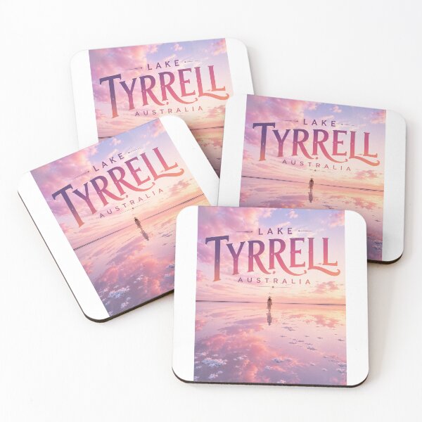 Item preview, Lake Tyrrell Pink Salt Lake Victoria Australia Sunset Reflections designed and sold by Aryabek.