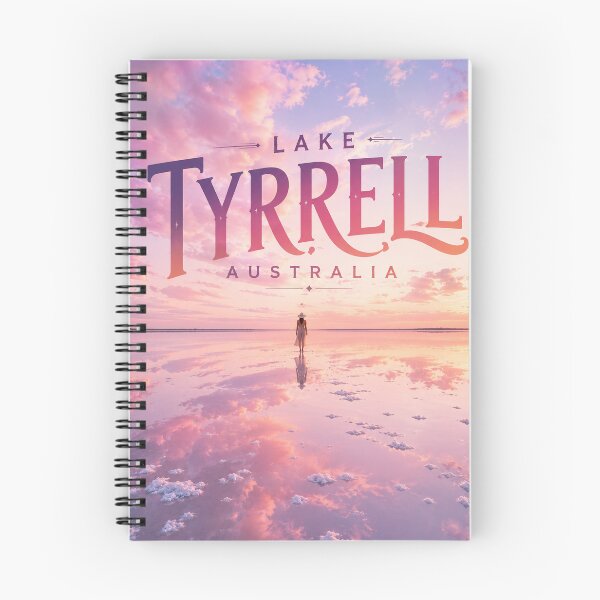 Item preview, Lake Tyrrell Pink Salt Lake Victoria Australia Sunset Reflections designed and sold by Aryabek.