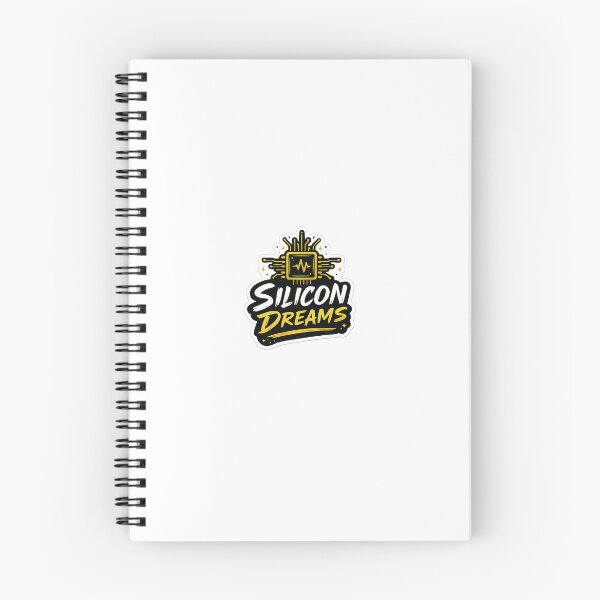 Item preview, Silicon Dreams | Minimal Tech Chip Sticker | Futuristic Typography Design designed and sold by DESPOT07.