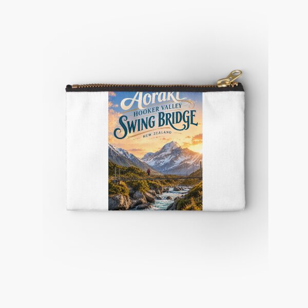 Item preview, Aoraki Hooker Valley Swing Bridge Mount Cook National Park New Zealand designed and sold by Aryabek.