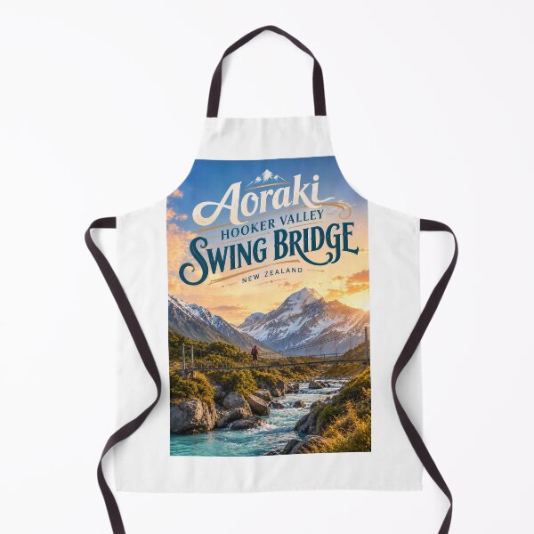 Item preview, Aoraki Hooker Valley Swing Bridge Mount Cook National Park New Zealand designed and sold by Aryabek.