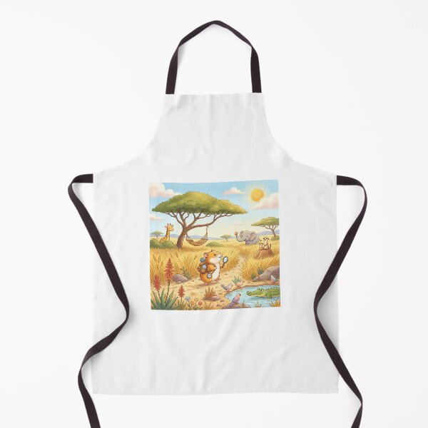 Item preview, Cute Hamster Explorer African Savanna Safari Adventure Graphic Design designed and sold by MARKm2002m.