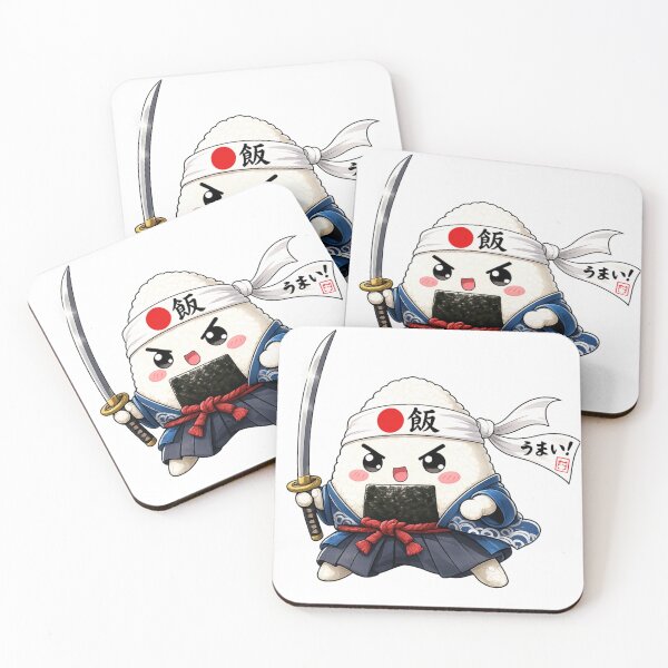 Item preview, Kawaii Samurai Onigiri – Japanese Rice Ball Warrior designed and sold by ichiyori.