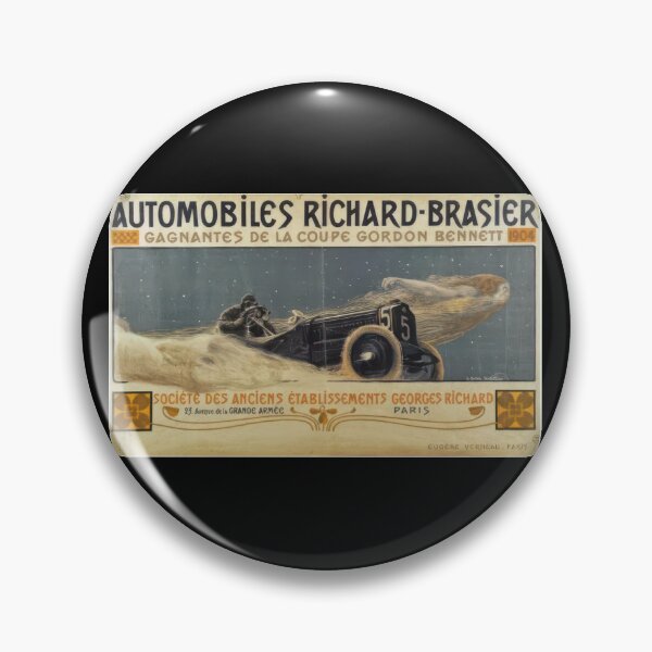 Item preview, Automobiles Richard Brasier Vintage Racing Poster designed and sold by Retr0Tshirts.