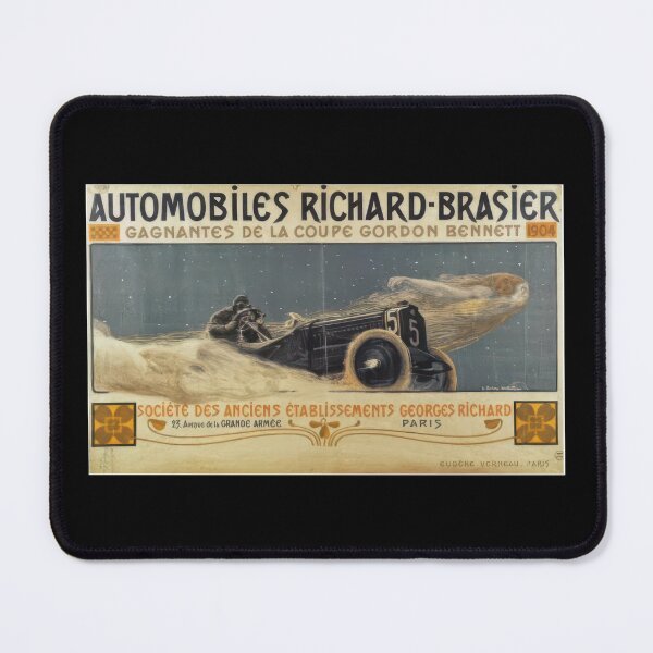Item preview, Automobiles Richard Brasier Vintage Racing Poster designed and sold by Retr0Tshirts.