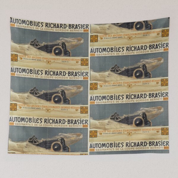 Item preview, Automobiles Richard Brasier Vintage Racing Poster designed and sold by Retr0Tshirts.