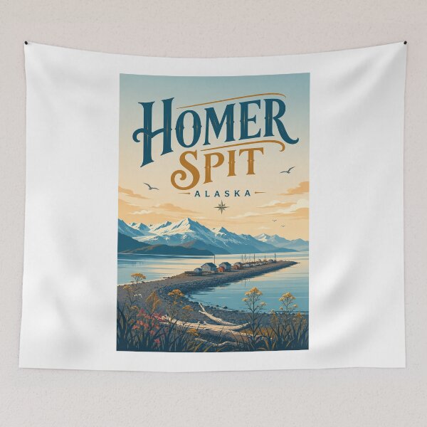 Item preview, Homer Spit Kachemak Bay Kenai Peninsula Alaska designed and sold by Aryabek.