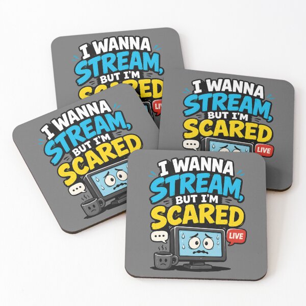 Item preview, I Wanna Stream But Im Scared Funny Gamer designed and sold by Mr Lee.