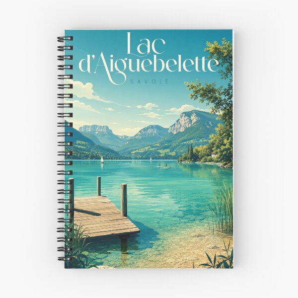 Item preview, Lac d'Aiguebelette Savoie French Alps Lakeside Panorama designed and sold by Aryabek.