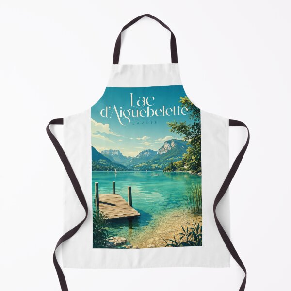 Item preview, Lac d'Aiguebelette Savoie French Alps Lakeside Panorama designed and sold by Aryabek.