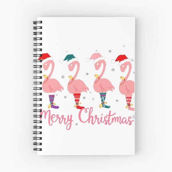 Item preview, Flamingo Merry Christmas Pink Santa Hats designed and sold by lht6474.