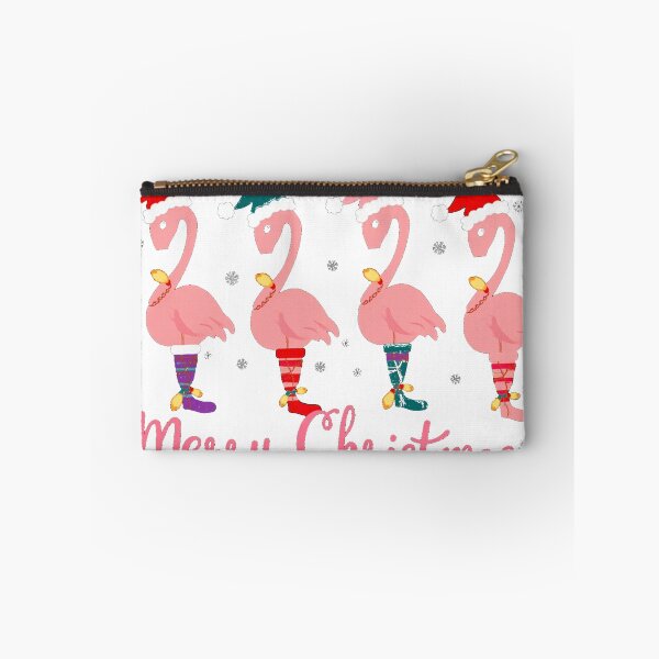 Item preview, Flamingo Merry Christmas Pink Santa Hats designed and sold by lht6474.