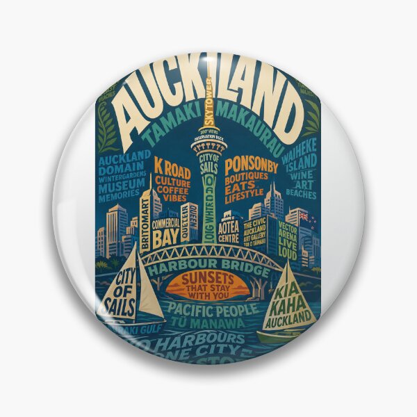 Item preview, Auckland Skyline Sky Tower Harbour Bridge City of Sails New Zealand designed and sold by Aryabek.