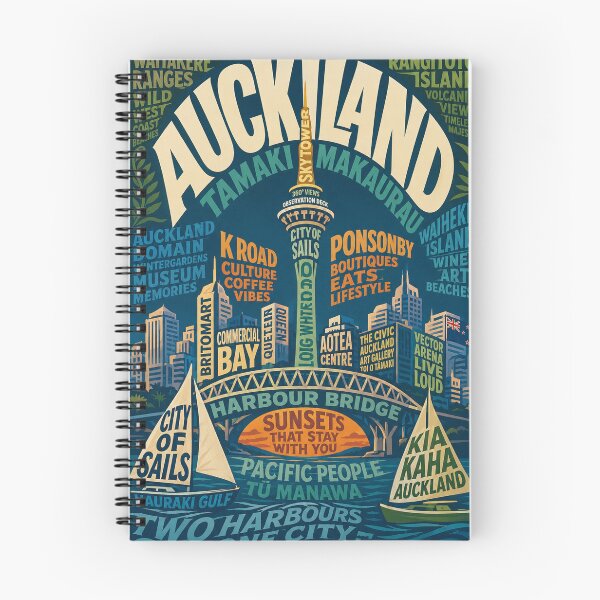 Item preview, Auckland Skyline Sky Tower Harbour Bridge City of Sails New Zealand designed and sold by Aryabek.